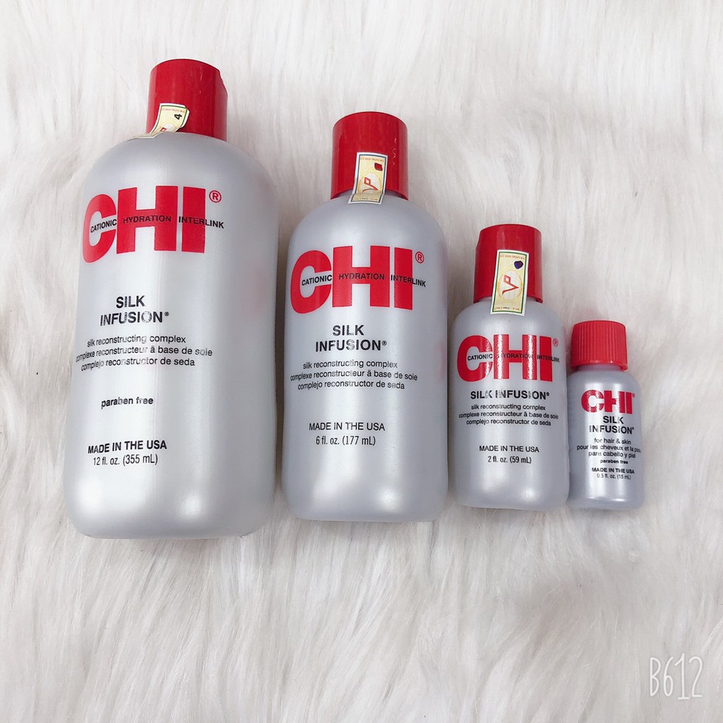 Tinh dầu dưỡng tóc CHI Silk Infusion 59ml/177ml/355ml chính hãng