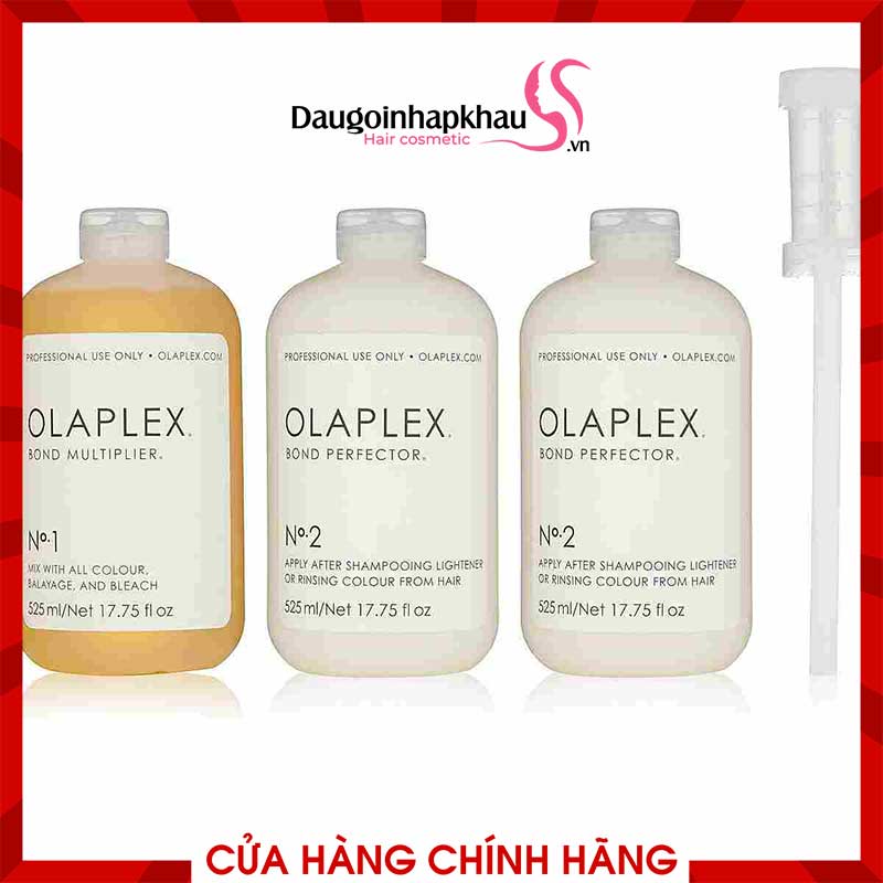 Bộ Phục Hồi Olaplex Phục Hồi Tóc Hư Tổn Số 1 + 2 