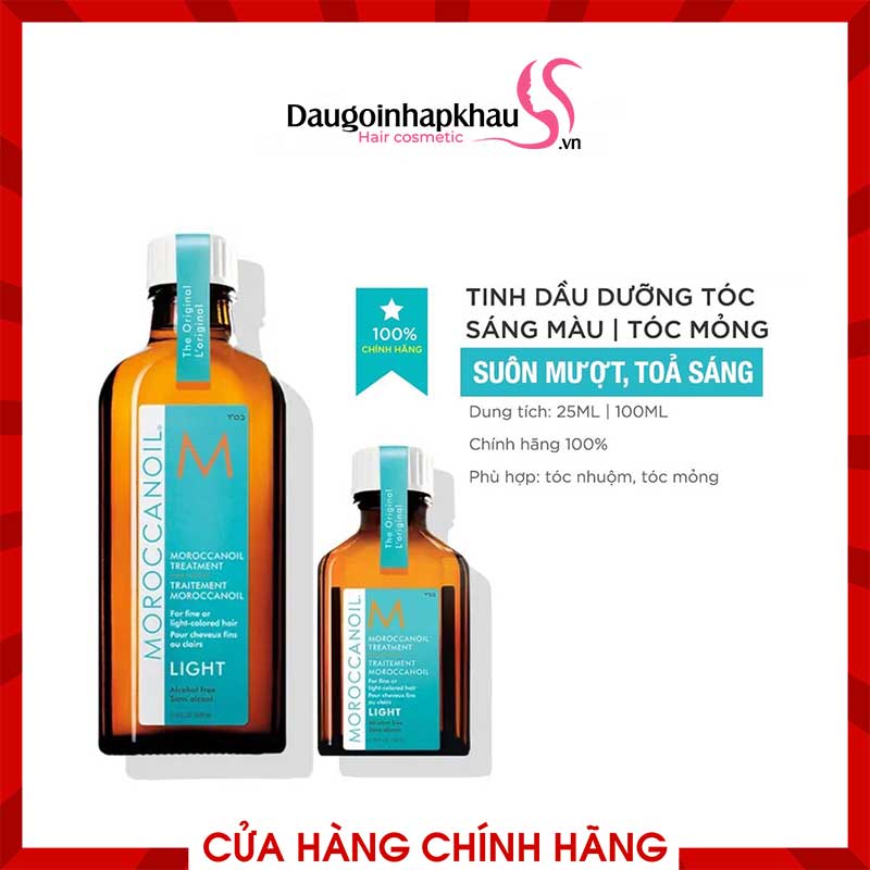 Tinh Dầu Dưỡng Tóc Moroccanoil Tratment Light  Tinh Dầu Dưỡng Tóc Moroccanoil Tratment Light