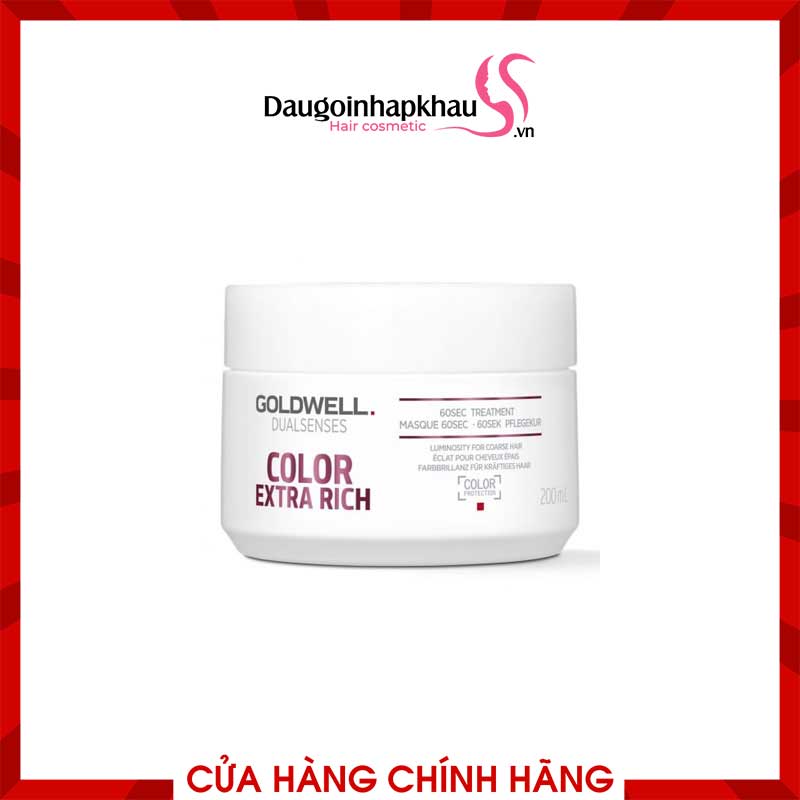 Hấp Dầu Goldwell 60s Color Extra Rich Dưỡng Màu Nhuộm Hấp Dầu Goldwell 60s Color Extra Rich Dưỡng Màu Nhuộm