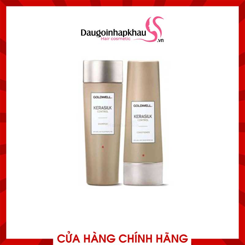 Cặp Dầu Gội Goldwell Kerasilk Control Suôn Mượt 250ml/1000ml Cặp Dầu Gội Goldwell Kerasilk Control Suôn Mượt 250ml/1000ml